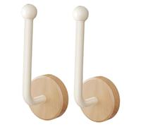 Sharplace 2 Pieces Boxing Glove Wall Hooks Wall Mount Multipurpose Easy to Install Display Stand Sturdy Boxing Glove Holder Universal, Wood