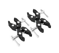 Sharplace 2 Pieces Camping Tent Rod Fixing Clip Awning Rod Holder,Windproof Aluminum Alloy Tarp Pole Holder for Garden Hiking Backyard