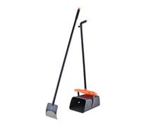Sharplace 2 Pieces Dog Poo Scooper Tray And Rake Scoop Odorproof with Long Handle Dog Poo