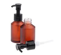 Sharplace 2 Pieces Empty Glass Pump Bottles Refillable Cosmetic Containers Travel Size for Storing in Your Makeup Bag/Box / / Bag, 60ml