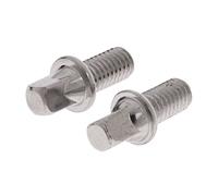 Sharplace 2 Pieces Metal Drum Drum Bolts Percussion Instrument Parts, as described, 10mm