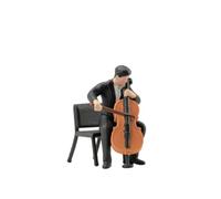 Sharplace 2 Pieces Miniature Figurine Set Figure Doll Model Resin Display Character Standing Pair Hand Finished Clothing Realistic Stance suitable for diorama