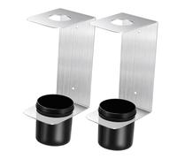 Sharplace 2 Pieces Oil Funnel Holders Storage Racks with 2 Removable Cups Aluminum Wall Mount for Automotive Garage Trailer Shop Shed
