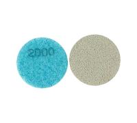 Sharplace 2 Pieces Polishing Puck Polishing Pad Sponge Fiber 2inch 50mm Portable Concrete Sanding Disc for Marble Floor, 2000 Mesh