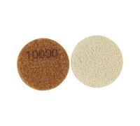 Sharplace 2 Pieces Polishing Puck Polishing Pad Sponge Fiber 2inch 50mm Portable Concrete Sanding Disc for Marble Floor, 10000 Mesh