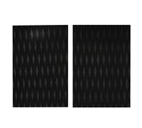 Sharplace 2 Pieces Premium Diamond Grooved Non-slip EVA Traction Pads Deck Grip Tail Pads for Surf / / Surfboard / Skimboard/ Paddleboard / Shortboard , Black