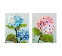 Sharplace 2 Pieces Ribbon Embroidery Kit for Beginner Flower Pattern diy Decor