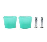 Sharplace 2 Pieces Roller Skate Toe Stoppers Set Roller Skate Toe Stop Brakes with Screws for Inner Skate Stopper, Jelly Green