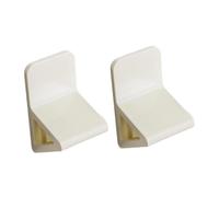 Sharplace 2 Pieces Shower Foot Rest Support Convenient Wall Mounted Footrest Shaving Leg Step Aid Foot Pedals for Home Toilet Bathroom, Milky White