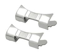 Sharplace 2 Pieces Stainless Strap Bracelets Curved End Band Parts, 18mm