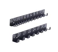 Sharplace 2 Pieces Wall Mount Wrench Organizer Rack Storage Bracket Easy to Install Metal Efficient Hanging Hooks for Workshop Garage