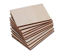 Sharplace 20 Pieces Blank Boards Plywood Sheets For Crafts, Models & Wood Plaque Sign DIY Materials 70x49mm