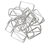Sharplace 20 Pieces Metal Square Buckles Bag Strap Connectors Webbing Rings for DIY Bag Purse Making, 38 x 16mm