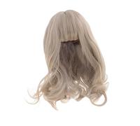 Sharplace 20cm BJD Doll Curly Hair Handmade Sturdy Stylish for Doll Making for 33-36cm Head Soft Costume Parts Hair Extension Accs
