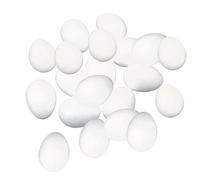 Sharplace 20Pcs White Modelling Craft Polystyrene Foam Eggs 8cm