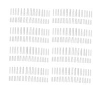 Sharplace 240x Reusable Clear Nail Tips Acrylic Nail Extension Tools for Gel Extension DIY at Home Daily Wear, C