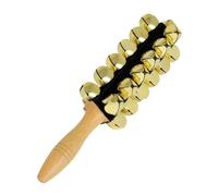 Sharplace 25 Bells Sleigh Bells Musical Learning Toy with Handle Shaker Rattle Percussion Instrument for Birthday Xmas Holidays Wedding