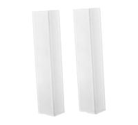Sharplace 2Pcs Cover Easy to Install Decorative Stretch Pull over Sleeves Scrim Sleeves for Festival Events Decor, White 2m