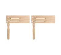 Sharplace 2Pcs Double Row Ratchet Instruments Wood Noisemakers Noise Maker Educational Toys Soundboard Toys for Preschool Events Girls