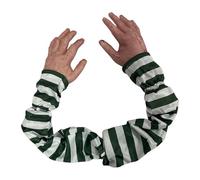 Sharplace 2Pcs Halloween Hand Severed Arms Gothic Creative Horror Realistic Limb Party Tricks for Tricks Bedroom Bar Pub, Green