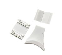 Sharplace 2Pcs Headphone Hook Hanger under Desk Headset Storage Rack Multipurpose Stylish Modern for Home Office with Sticky Backing, White