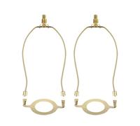 Sharplace 2Pcs Lamp Shade Harp Holder Saddle Light Base E26 Lamp Harp for Table/Floor Lamp, Gold