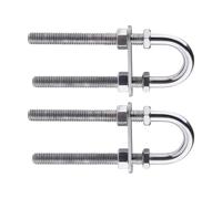 Sharplace 2Pcs Marine Boat Stern Bow Eye Tie Down Stainless Steel Easy Installation Ski Towing Devices with Hex Nuts Washer for Sailing
