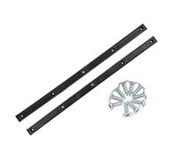 Sharplace 2pcs Skateboard Longboard Deck Rails with Mounting Screws 1 Pair, Black