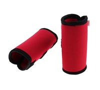 Sharplace 2Pcs Supportive Dog Canine Rear Front Leg Hock Paw Straps Wrap Knee, Red M