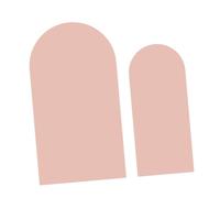 Sharplace 2Pcs Wedding Arch Backdrop Covers Photo Props,Background,Fashion,Practical,Round Top Arch Stand Cover for Birthday Decor, Apricot