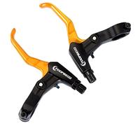 Sharplace 2x Aluminum Alloy Bike Brake Levers Set Road Brake Callipers Brakes Lever Replacement 22.3cm, Gold