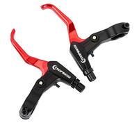 Sharplace 2x Aluminum Alloy Bike Brake Levers Set Road Brake Callipers Brakes Lever Replacement 22.3cm, Red