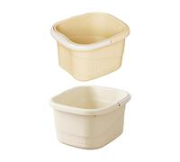 Sharplace 2x Bath Tub Massage Bath Portable Foot Soaking Bathing Basin Foot Bathing Tub for Soaking Feet Toe Nails and Ankles Women Men, Without Lid