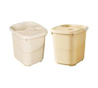Sharplace 2x Bath Tub Massage Bath Portable Foot Soaking Bathing Basin Foot Bathing Tub for Soaking Feet Toe Nails and Ankles Women Men, with Lid
