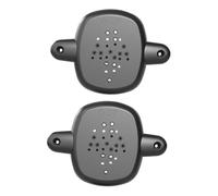 Sharplace 2x Retractable Adapter Post Fitting Kit Security Equipment Dog Fence Easy to Install Versatile Stair Gate Base Kit, Black