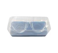 Sharplace 2X Silicone Eye Wash Cups 8ml with Clear Storage Container Measuring Cup Eye Cleaning Cup for Rinse Cleaning Remove Dust, Blue Box
