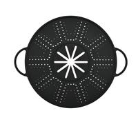 Sharplace 2x Silicone Spill Stopper Lid Boil Over Spill Stopper Double Handle Silicone Splatter Screen Pan Lid for Restaurant Frying Pan