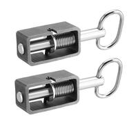 Sharplace 2X Weld /8" Spring Latch Assembly,Utility Trailers Gate Latch,Universal,Easy to Install Sturdy with Plain Tube Heavy Duty