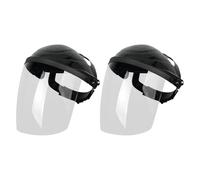 Sharplace 2x Welding Face Mask Protector Anti Shocking Full Face Dustproof Welding Protective Hood for Construction Welder, White