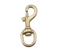 Sharplace 3 Heavy Duty Brass Carabiners, Multifunctional And Portable with Swivel Eyelet, for Backpack Or Outdoor Bag, 3 Pcs