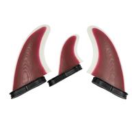 Sharplace 3 Pieces Fins For Surfing Board Fin Collection Fiberglass Material Double Tab Mounting System Curved Profile Design Consistent Appearance Reliable, color to 2, MR 3-Piece Set