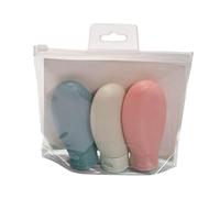 Sharplace 3 Pieces Portable Travel Bottles, 2oz Toiletries Containers for Lotion