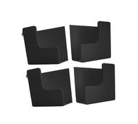 Sharplace 4-Pack Weight Scale Holder, Wall Mounted Scale Holder, No Drill Adhesive Digital Scale Storage Bracket, Universal Organizer for Bathroom Gym Bedroom, Space Saver for Tile & Wood Walls,Black