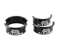 Sharplace 4 Pieces 31.8mm to 35mm Handlebar Shim Aluminum Alloy Adapter Replacement, Black