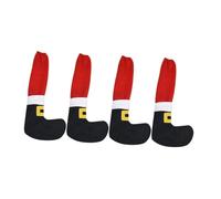Sharplace 4 Pieces Christmas Table Leg Covers Chair Leg Covers Table Chair Legs Pads Xmas Decor,Floor Protectors Christmas Decorations