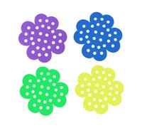 Sharplace 4 Pieces Floating Bee Island Bee Watering Station Flower Shape Colorful Foam Bath Butterfly Waterer Cups Outdoor Garden Decor