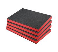 Sharplace 4 Pieces Foam Inserts for Cases EPE Foam Sheets, Cushion Insert Pick, Polyethylene Tool Box Pad, Multi Liner Red and Black Cuttable Packing Foam Pads for Storage Drawer, 42.5cmx28.5cmx5cm