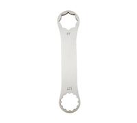 Sharplace 4 Pieces Fork Wrench Set Bike Fork Shock Fork Locknut Spanner Head Metal Tool Suitable for Home Maintenance Shop Service, Size to 4