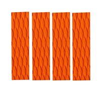 Sharplace 4 Pieces/Grooved Non-slip EVA Surfing Skimboard Surfboard Kiteboard Traction Pad grip cushion Tail Pads - Orange