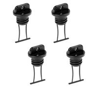 Sharplace 4 Pieces Universal Black Plastic Kayak Dinghy Canoe Boat Hull Thread Drain Plugs Kayak Accessories